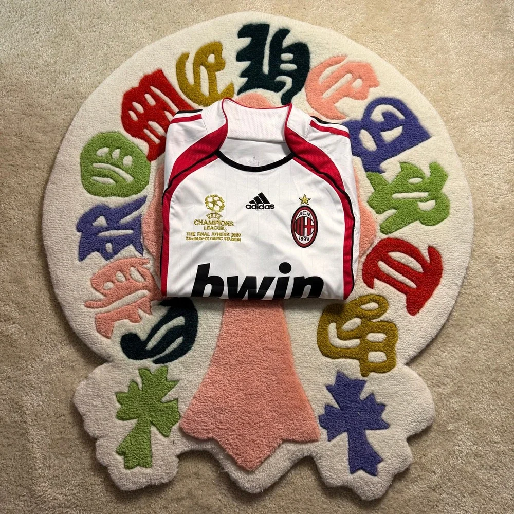 Adidas AC Milan 2007 Champions League Final Kaka 22 Jersey White Men Large